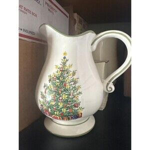 Christopher Radko Traditions Holiday Celebration Christmas Tree Creamer Pitcher